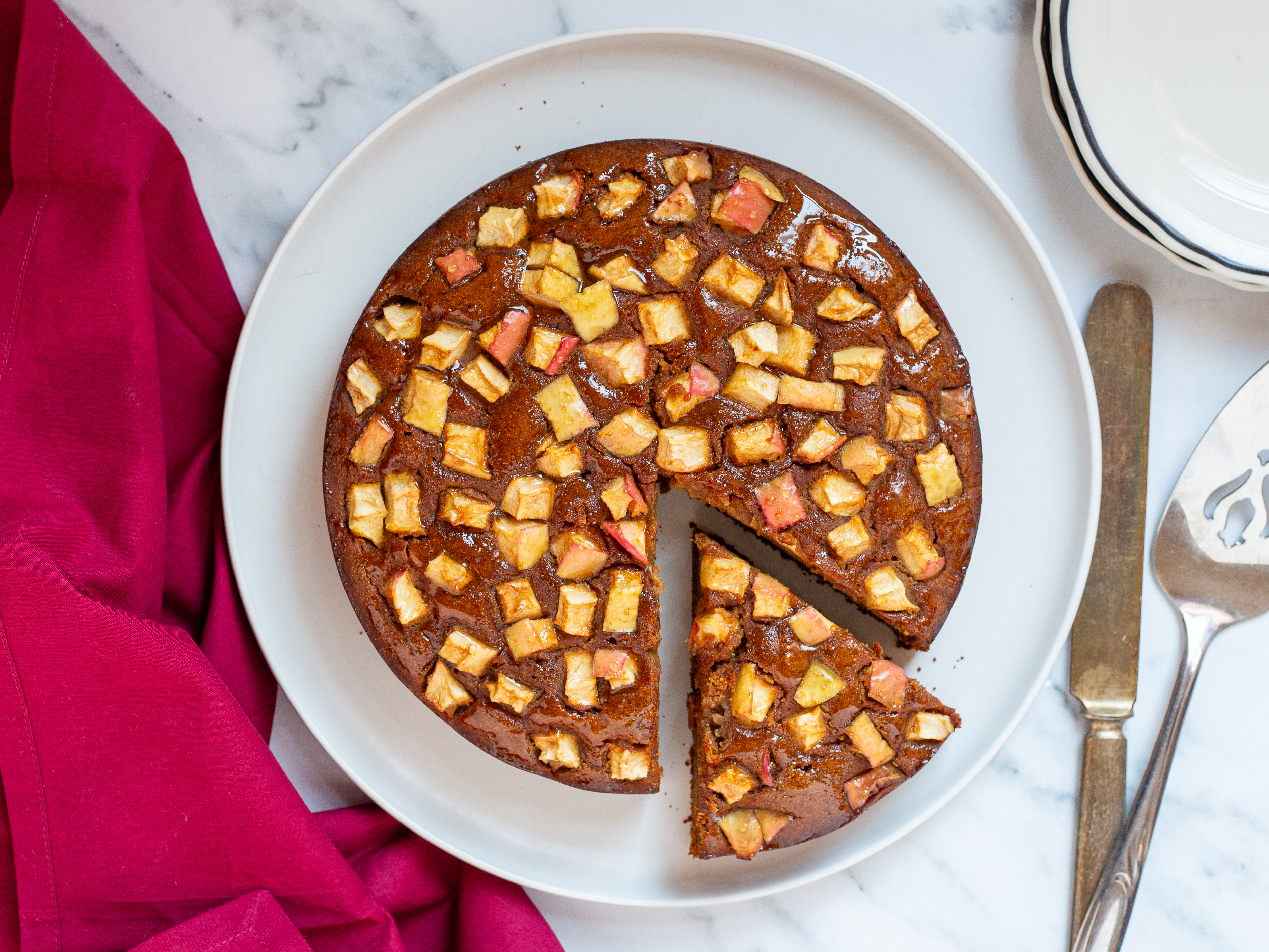 Ginger Molasses Apple Cake