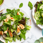Springtime Salad with Basil Dressing and Chicken