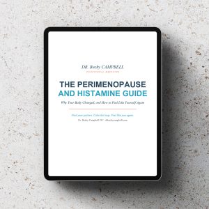 Peri Menopause guide on an iPad